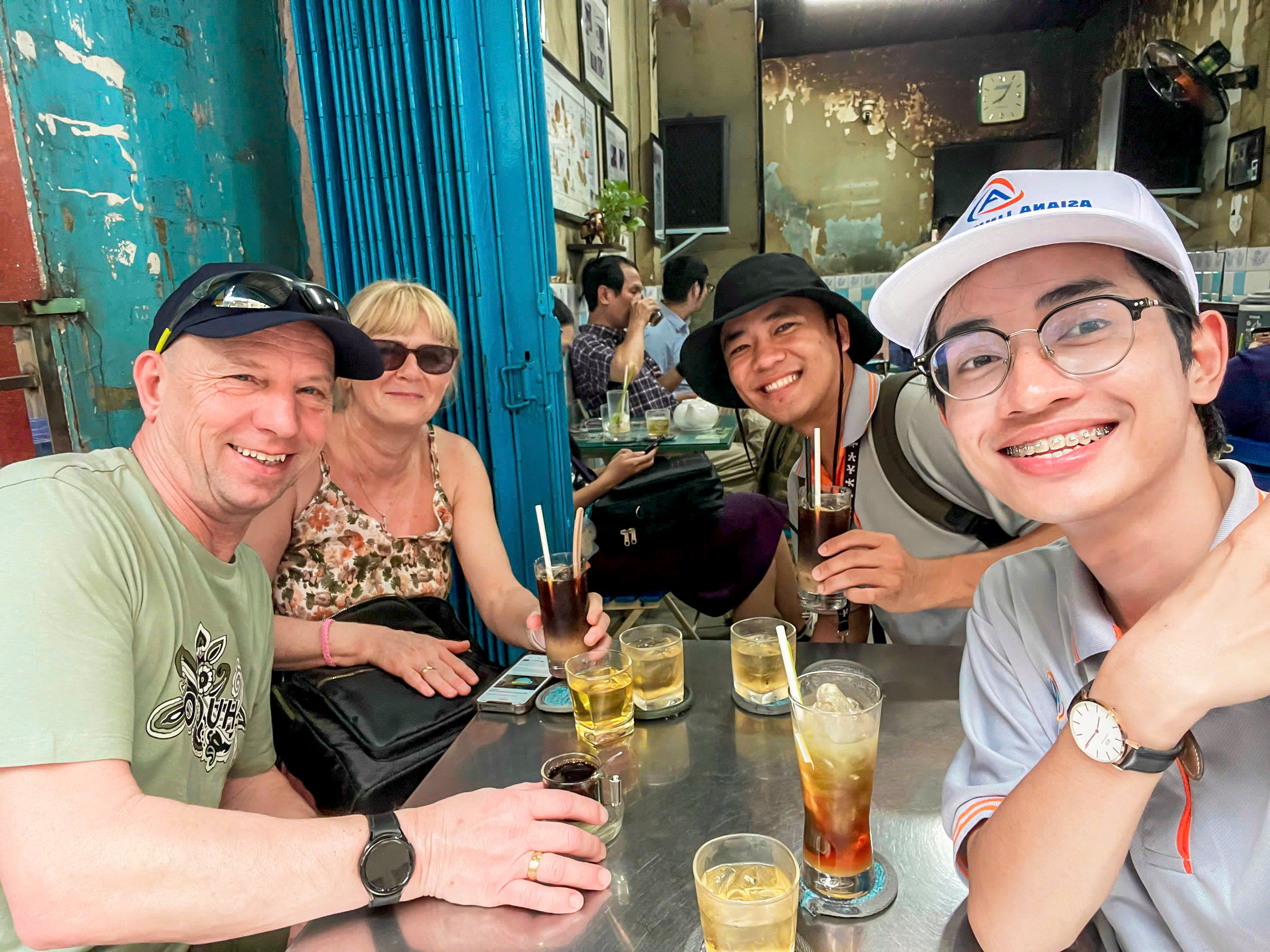 Tourist coffee workshop in Vietnam