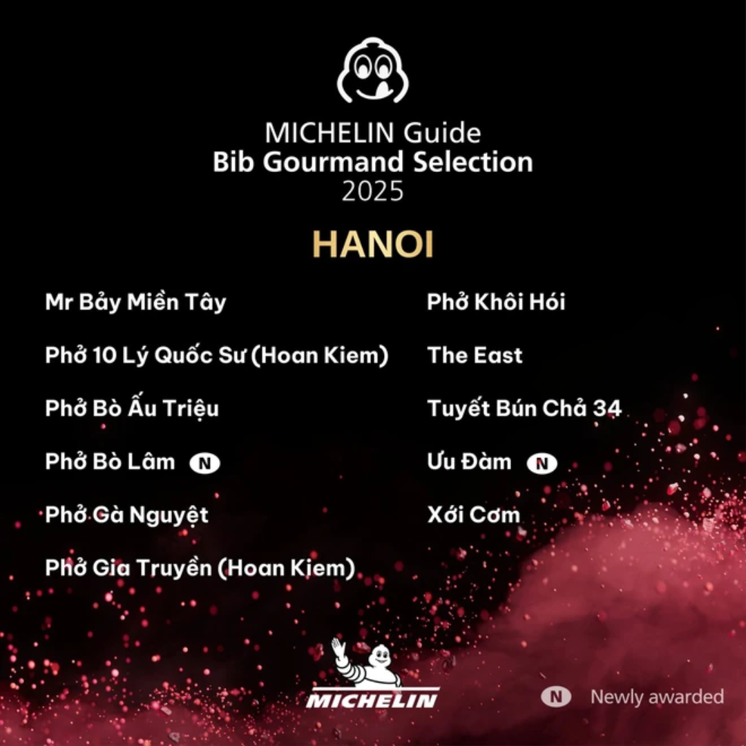 Michelin restaurants 2025 Vietnam