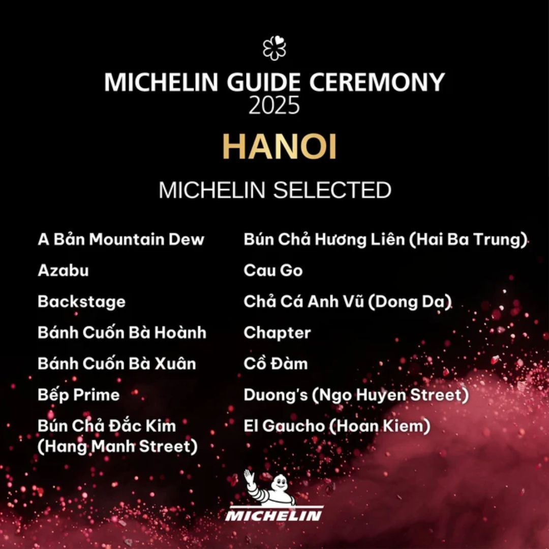 Michelin restaurants 2025 Vietnam