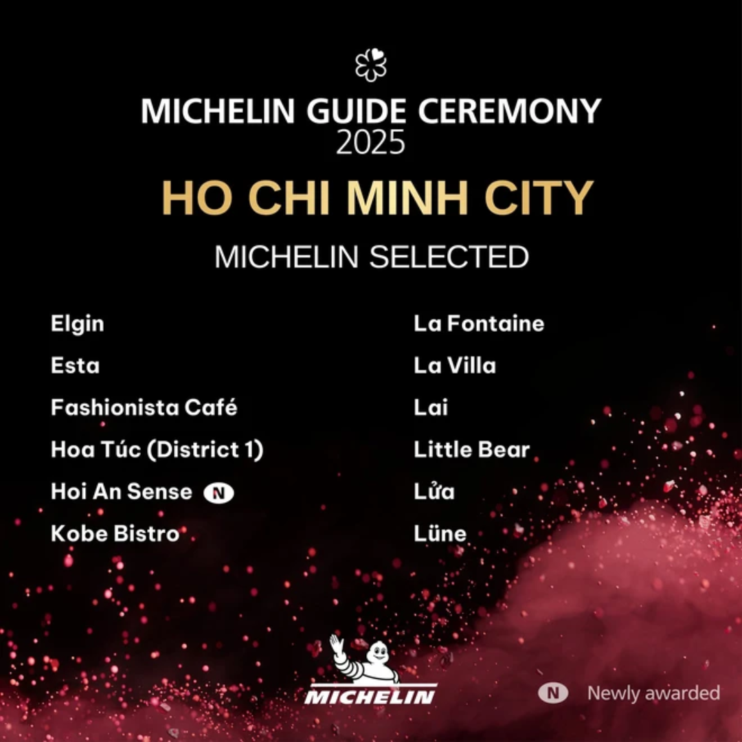 Michelin restaurants 2025 Vietnam