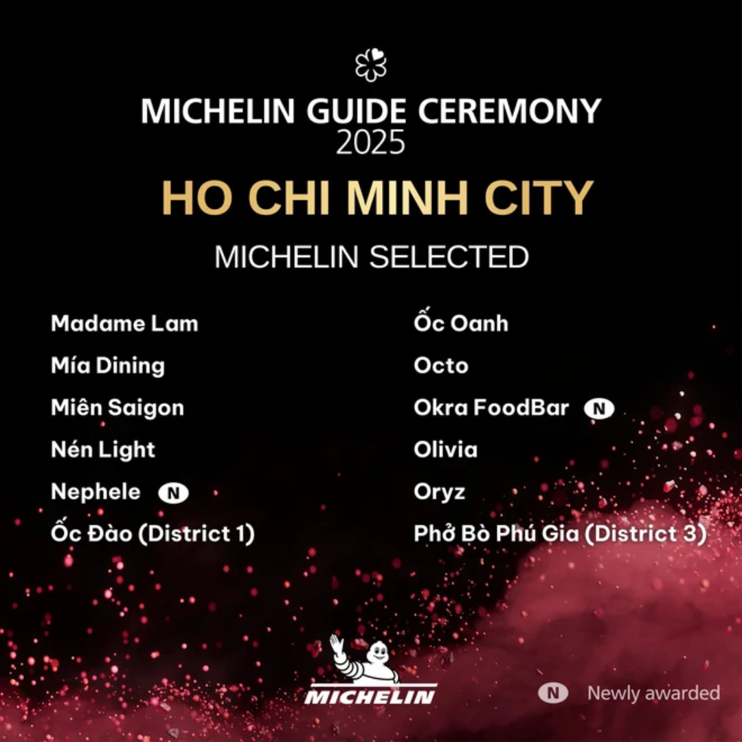 Michelin restaurants 2025 Vietnam