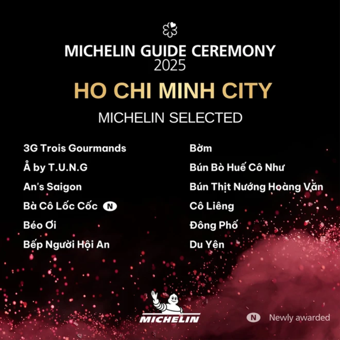Michelin restaurants 2025 Vietnam
